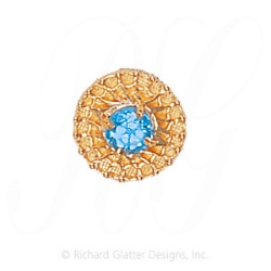 GS440 BT - 14 Karat Gold Blue Topaz Slide 
